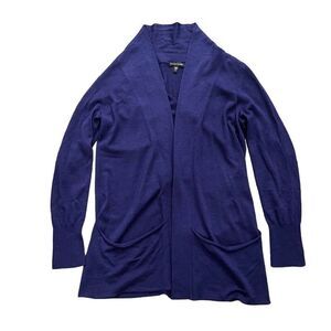 Eileen Fisher Cardigan Sweater Women Small Petite‎ 100% Wool Open Front